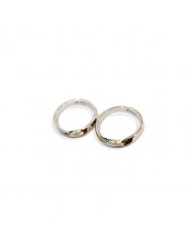 Mobius Couple Personalized Name Ring 